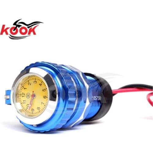 CNC motorcycle accessories motorbike clock motocross USB Mobile phone charger Smart phone motocross ATV Off-road moto scooter