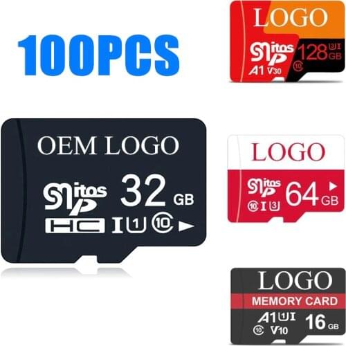Free Shipping Custom LOGO Micro SD Card 128GB 256GB High Speed 16GB 32GB 64GB TF Card 2GB 4GB 8GB Micro TF/SD Flash Memory Card
