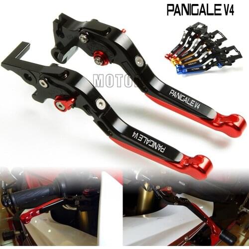 For Ducati Panigale V4 2016-2019 2017 2018 Motorcycle CNC Aluminum Adjustable Folding Foldable Extendable Brake Clutch Levers