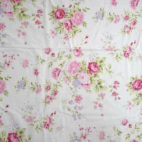New arrive patchwork rose printed cotton fabric for Tissue Kids Bedding home textile for Sewing Tilda Doll