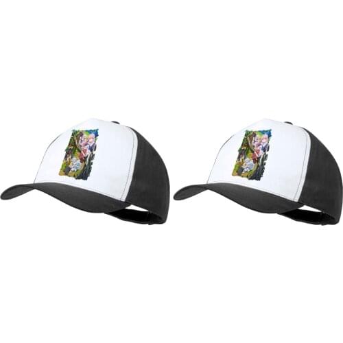 MERCHANDMANIA PACK 2 Black Caps KAIFUKU JUTSUSHI NO YARINAOSHI soft polyester sports sport field picnic fishing