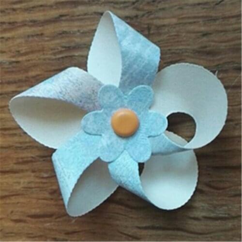 METAL CUTTING DIES die cut 3D windmill flower spinner DIY Scrapbook card pinwheel fan party embossing folder stencils template