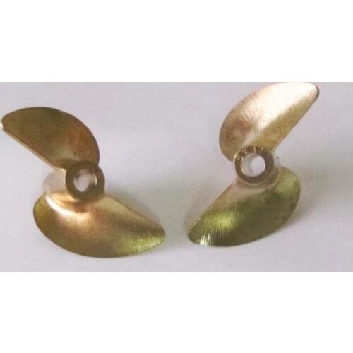 Model#5237 2 blade Copper Propeller for RC Racing brushless Electric boat Positive Reverse propeller CW CCW diameter 37mm