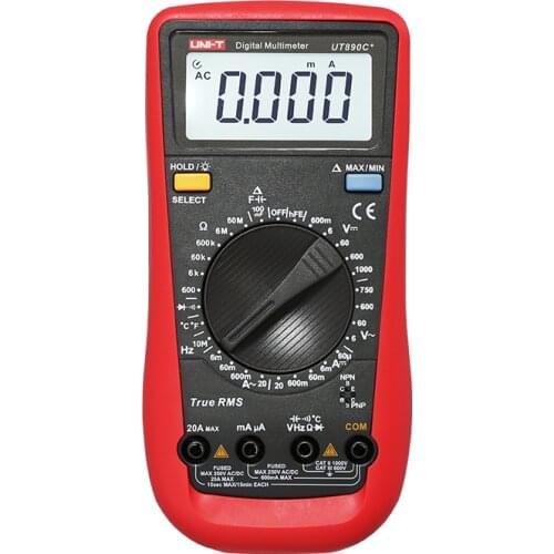 UNI-T UT890C+/UT61A/B/C/D/E/ True RMS Multimeter LCD Digital Display Electrical Tool Ammeter USB Testers