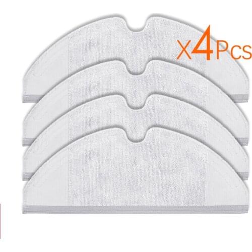 4Pcs Suitable for Xiaomi Roborock Robot S50 S51 Vacuum Cleaner Spare Parts Kits Mop Cloths Generation 2 Dry Wet Mopping Cleaning