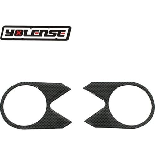 Motorcycle Sticker Pad Triple Top Three Tree Upper Clamp Front Yoke Protector Carbon Fiber For Kawasaki ZX6R ZX-6R 2005-2006