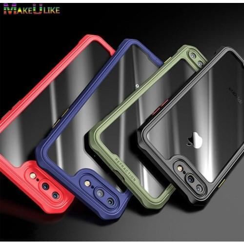Anti-fall Clear Case for iPhone SE 2020 7 8 Plus X XR XS 11 Pro Max Case Hard Plastic Back Cover For iPhone 7 8 Plus 7plus Case