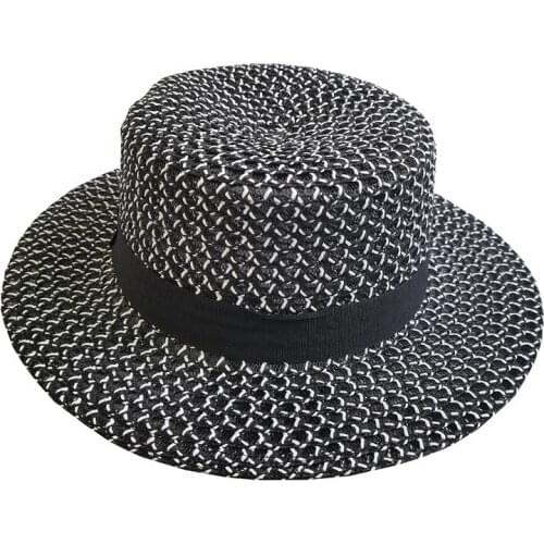 Summer Straw Sun Hats For Adult Handmade Straw Sun Hat Panama Beach Hat Floppy Female Travel Folding Beach Chapeu