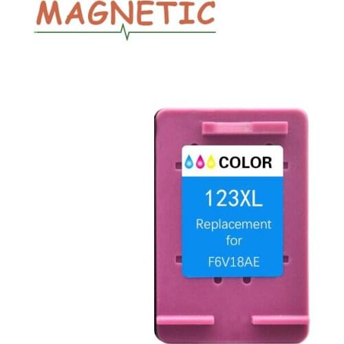 Magnetic Compatible Color Ink cartridge For HP 123 For HP123 Deskjet 2130 2132 3630 3632 1110 1111 1112 Printers ink 123