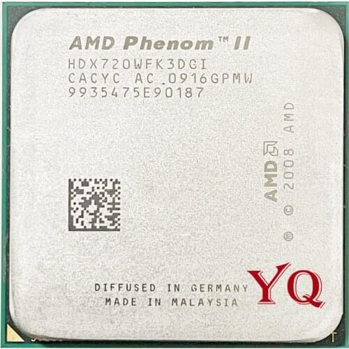 AMD Phenom II X3 720 2.8 GHz Triple-Core CPU Processor HDZ720WFK3DGI /HDX720WFK3DGI Socket AM3