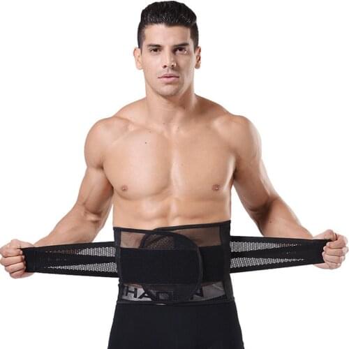Slimming waist trianer men shapewear tummy abdomen belts stomach corset modeling body girdle summer breathable for male shaper
