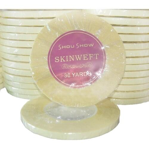 Hold 4 months Show show skin weft tape 36 yards long time water proof tape Super quality blue tape hair extension tape