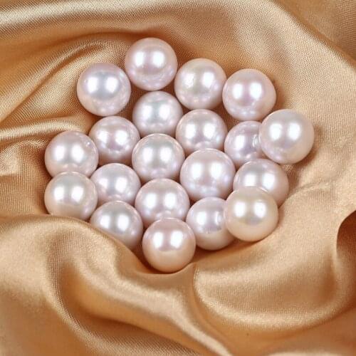 High Quality Natural Freshwater Edison Pearl Bead White Color Perfect Round Pearl No Hole For Jewelry Making