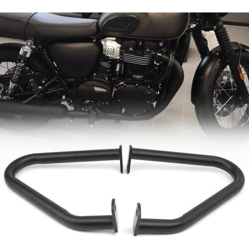 Motorcycle Engine Guard Crash Bar Bumper Protector For Triumph Bonneville T100 T120 Thruxton 1200 Street Twin Cup Bobber 16-Up