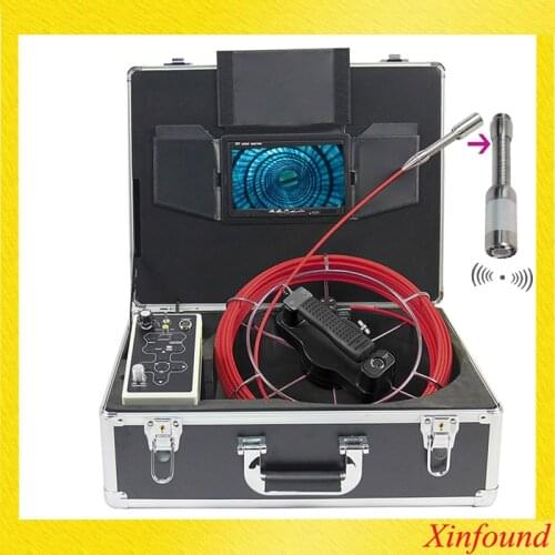 23mm Transmitter camera CCTV hot sale pipe inspection camera drain sewer camera 7inch LCD 30M Cable With Meter Calibration