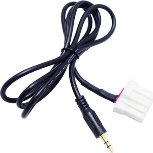 3.5MM AUX Audio Adapter Input Cable forMazda 2 3 5 6 MX5 RX8 2006 MP3 CD Changer Jack Plug accessory