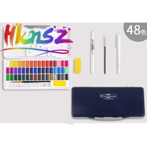 36/48 Color Art Painting Watercolor Pigment 7-piece set Joel Jone Beginner Solid Pigment Childrens Day Gift