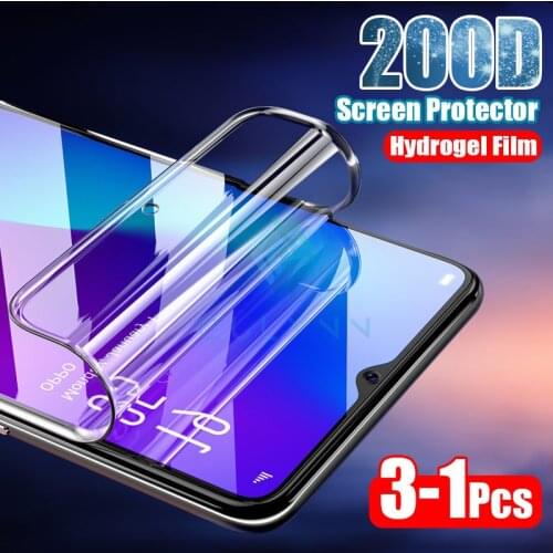 3pcs 200D Curved Hydrogel Soft Film For Xiaomi Mi 9T 10 Redmi Note 8 Pro 8T 7 6 5 4X K20 K30 Screen Protector Not Tempered Glass