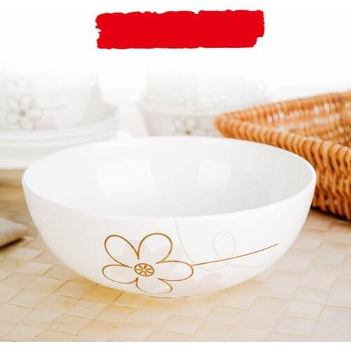 7 inch, fine bone china chinese soup bowl, cereal mixing bowl, compartment food storage containers, porcelain cristal bowl