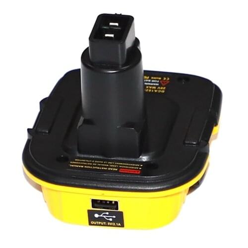 DCA1820 Battery Adapter USB Output For Dewalt 18V Ni-cd Ni-mh Battery Tools Compatible With 20V MAX Li-ion Battery DCB200 DC9096