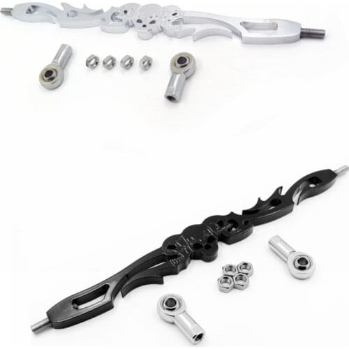 Aftermarket free shipping motorcycle parts Skull Shift Linkage For Harley Davidon Softail FXDWG Dyna Wide Glide FLHR FLHT FLT BK