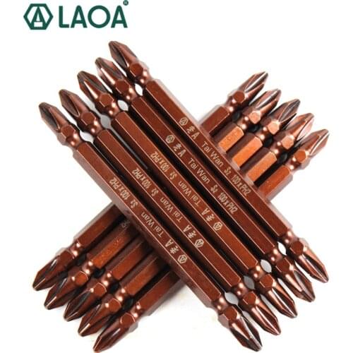 LAOA S2 Alloy Steel Electric screwdriver Bit 65mm 100mm 150mm 200mm 250mm Phillips PH2 Double screwdriver Bits