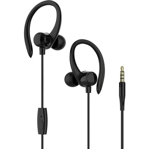 HiFi Bass Ear Hook Earphone Fashion Stereo Wired Headset Noise Cancelling Sports Earphones With Mic For Xiaomi Huawei Phones