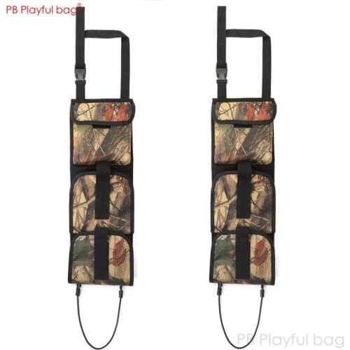 Playful bag Outdoor CS General automobile seat back tactical hanging bag Leaf camouflage CS MOLLO Vehicle tactical bag QH74
