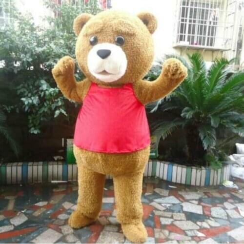 Lovely Bear Mascot Costume Cosplay Party Game Dress Outfit Adult Fursuit Cartoon Carnival Halloween Xmas Easter Ad Clothes