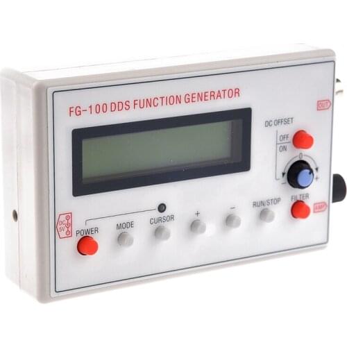 1HZ-500KHz DDS Function Signal Generator Module Sine+Triangular+Square Wave +case