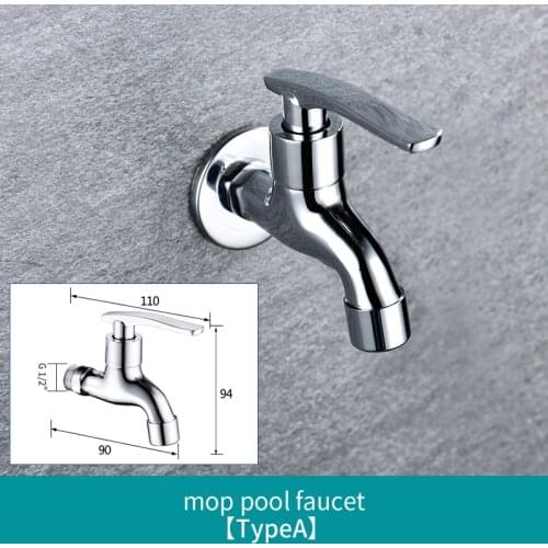 Wall Mounted Lengthen Washing Machine Tap Mop Pool Tap Garden Outdoor Water Modern Kitchen Bathroom Faucet