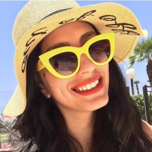 New style big frame women cat eye sunglasses Womens special glasses Cat eye glasses uv400 fashion wild trend sunglasses oculos