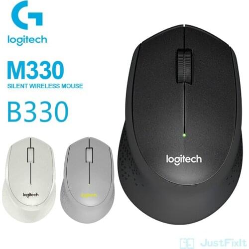 Original Logitech M330/B330 Wireless Mouse Silent Mouse with 2.4GHz USB 1000DPI Optical Mouse For Office Home Using Laptop Mouse