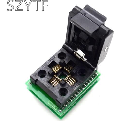 TQFP32 QFP32 TO DIP32 IC Programmer Adapter Chip Test Socket SA663 Burning Seat Integrated Circuits
