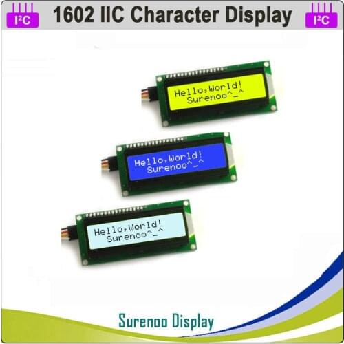 Serial IIC I2C TWI 1602 162 16*2 English / Japanese Character LCD Module Display Panel Screen for Arduino