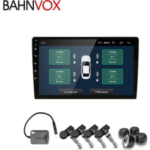 USB Android TPMS Car Tire Pressure Monitoring System Display 4 Internal Sensors Android Navigation Tyre Pressure
