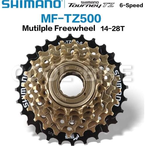 SHIMANO MF TZ500 6 Speed 7 Speed MF-TZ500 Bicycle Freewheel 14-28T Sprocket 6s 7s Steel for MTB Road Folding Bike Cycling