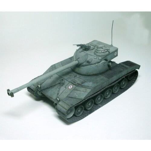 1:35 French Chadillen 25t Medium Tank DIY 3D Paper Card Model Building Sets Construction Toys Educational Toys Military Model