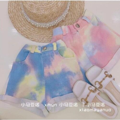 2021 new wholesale girls shorts cotton summer fashion girls shorts 3-9t B204