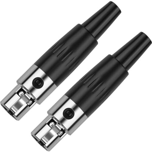 3 Pins XLR Connector Male Plug For K712 DT1990 AB-1266 LCD2 LCD4 Microphone Mini XLR Jack Cables Speaker Connectors Mic Adapter