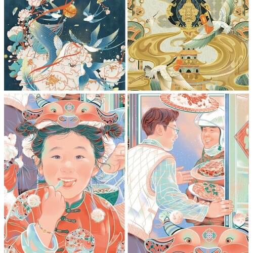 5D DIY Diamond Painting Antique Hand-painted Rhinestone Embroidery Mosaic Boutique Home Art Handmade Painting Can Be Customized