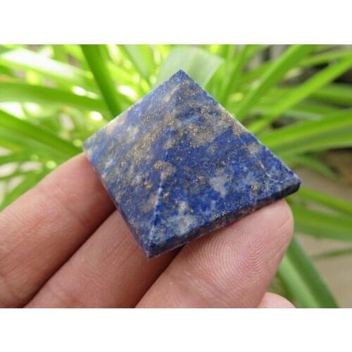AA++ Rare Nature Blue Lapis Lazuli Crystal Pyramid Point Healing 22.6g
