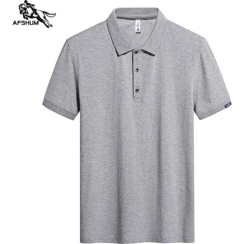 AFSHUM Short Sleeve Polos For Men