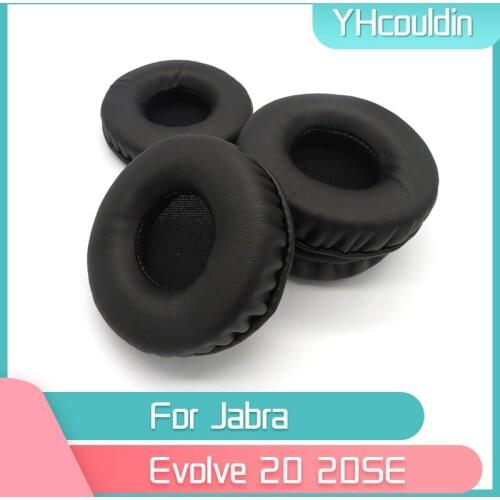 YHcouldin Earpads For Jabra Evolve 20 20SE Headphone Accessaries Replacement Wrinkled Leather