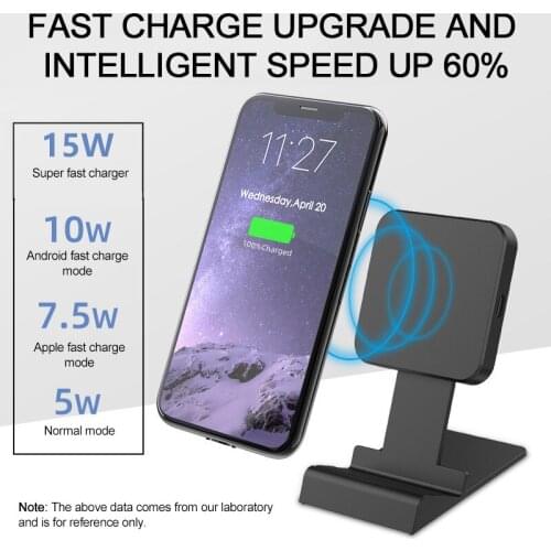 10/15W Wireless Charger for iPhone 12 Pro Max Samsung Stand Desktop 3 in 1 USB Charger for Eaphone Qi Phone Fast Charge Holder