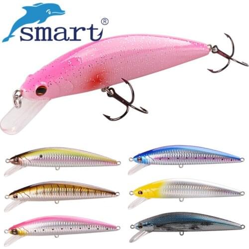 SMART Minnow Bait 14cm 66g Sinking Fishing Lure VMC Hook Hard Baits Isca Artificial Para Pesca Leurre Peche Fishing Wobbler