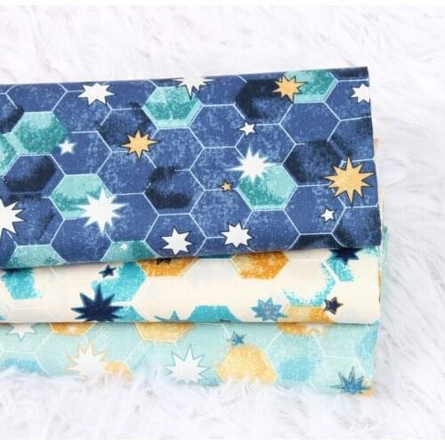 CF832 Geometric Printed Fabric Summer Thin Cotton Fabric Chinese Style Dress/Table Cloth/Curtain/Clothes DIY Patchwork Materials