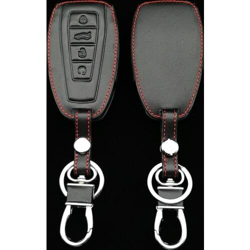 Soft Leather Car Remote Key Case Cover For Geely Coolray Atlas Boyue NL3 Emgrand X7 EX7 SUV GT GC9 Borui Smart Key Holder Shell