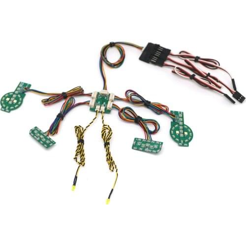 RC Simulation Lights Group Linkage Lights Upgrade Parts for T4 Ford Bronco Crawler Car