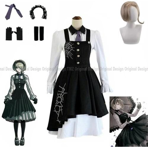 Danganronpa V3 Tojo Kirumi Cosplay Costume Japanese Game Anime Uniform Suit Outfit Clothes and wigs Halloween Party Cosplay